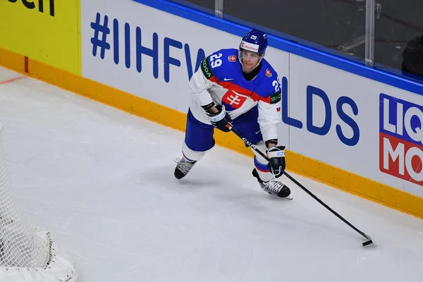 Latvia Riga Ivan Michal 瑞士对斯洛伐克的比赛Iihf 2023冰球世界锦标赛在Arena Riga举行 — 图库照片