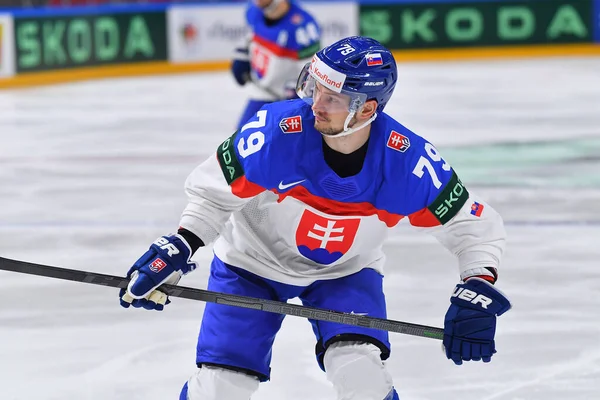 Latvia Riga Hudacek Libor 瑞士对斯洛伐克的比赛Iihf 2023冰球世界锦标赛在Arena Riga举行 — 图库照片