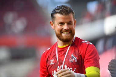 COLOGNE, ALMANY - 27 Mayıs 2023 Timo Horn. Bundesliga 1 'in futbol maçı. FC Koeln, FC Bayern Münih 'e karşı. Rhein Enerji Stadyumunda