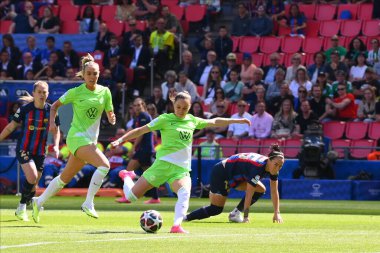 EINDHOVEN, NETHERLANDS - 3 Haziran 2023: Ewa Pajor. UEFA Kadınlar Şampiyonlar Ligi FC Barcelona Femeni 'nin final maçı - Philips Arena' da VfL Wolfsburg Kadınlar