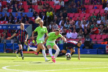 EINDHOVEN, NETHERLANDS - 3 Haziran 2023: Ewa Pajor. UEFA Kadınlar Şampiyonlar Ligi FC Barcelona Femeni 'nin final maçı - Philips Arena' da VfL Wolfsburg Kadınlar