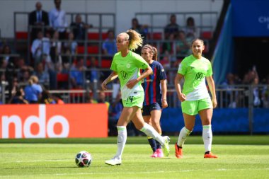EINDHOVEN, NETHERLANDS - 3 Haziran 2023: Jill Roord. UEFA Kadınlar Şampiyonlar Ligi FC Barcelona Femeni 'nin final maçı - Philips Arena' da VfL Wolfsburg Kadınlar