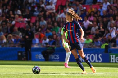 EINDHOVEN, NETHERLANDS - 3 Haziran 2023: Irene Paredes. UEFA Kadınlar Şampiyonlar Ligi FC Barcelona Femeni 'nin final maçı - Philips Arena' da VfL Wolfsburg Kadınlar