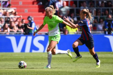 EINDHOVEN, NETHERLANDS - 3 Haziran 2023: Jill Roord. UEFA Kadınlar Şampiyonlar Ligi FC Barcelona Femeni 'nin final maçı - Philips Arena' da VfL Wolfsburg Kadınlar