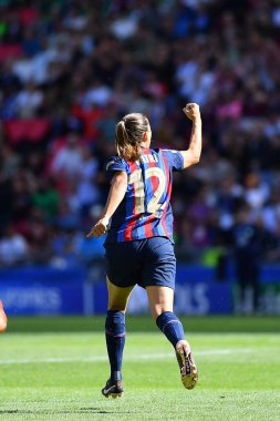 EINDHOVEN, NETHERLANDS - 3 Haziran 2023: Patricia Guijarro. UEFA Kadınlar Şampiyonlar Ligi FC Barcelona Femeni 'nin final maçı - Philips Arena' da VfL Wolfsburg Kadınlar