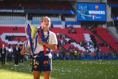 EINDHOVEN, NETHERLANDS - 3 Haziran 2023: Aitana Bonmati. UEFA Kadınlar Şampiyonlar Ligi FC Barcelona Femeni 'nin final maçı - Philips Arena' da VfL Wolfsburg Kadınlar