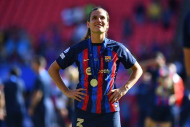EINDHOVEN, NETHERLANDS - 3 Haziran 2023, Laia Codina. UEFA Kadınlar Şampiyonlar Ligi FC Barcelona Femeni 'nin final maçı - Philips Arena' da VfL Wolfsburg Kadınlar