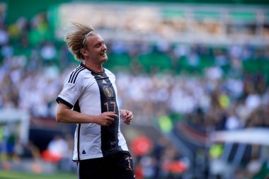 BREmen, Almanya - 12 Haziran 2023: Julian Brandt. Dost futbol maçı Almanya - Weser Stadyumu 'nda Ukrayna