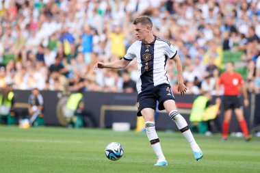 BREmen, Almanya - 12 Haziran 2023: Matthias Ginter. Dost futbol maçı Almanya - Weser Stadyumu 'nda Ukrayna