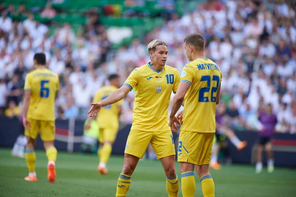 stock image BREMEN, GERMANY - 12 June, 2023: Mykhailo Mudryk , The friendly football match Germany - Ukraine at Weser Stadium