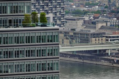 Köln, Almanya - 29 Haziran 2023: Köln 'ün güzel hava manzarası