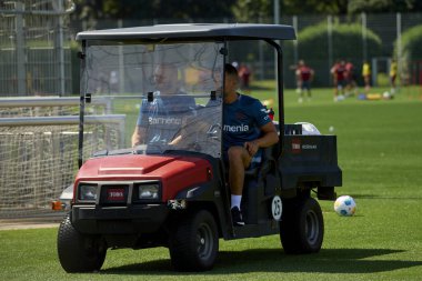 LEVERKUSEN, GERMANY - 11,07.23: Bayarena 'da sezon öncesi antrenman FC Bayer 04 Leverkusen