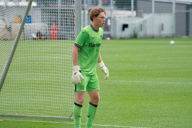 LEVERKUSEN, ALMANY - 11.07.23: Oleksandr Petrenko. Bayarena 'da sezon öncesi antrenman FC Bayer 04 Leverkusen