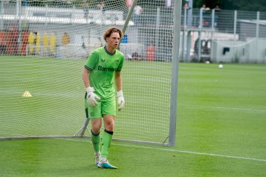 LEVERKUSEN, ALMANY - 11.07.23: Oleksandr Petrenko. Bayarena 'da sezon öncesi antrenman FC Bayer 04 Leverkusen