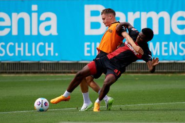 LEVERKUSEN, ALMANY - 18.07.23 Florian Wirtz. Bayarena 'da sezon öncesi antrenman FC Bayer 04 Leverkusen