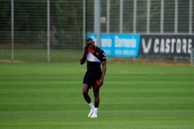 LEVERKUSEN, ALMANY - 18.07.23 Moussa Diaby. Bayarena 'da sezon öncesi antrenman FC Bayer 04 Leverkusen