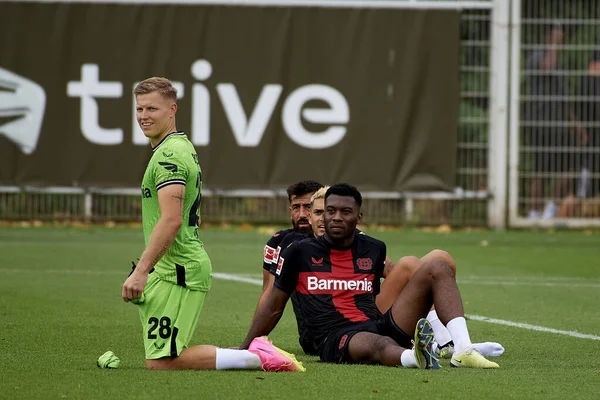 LEVERKUSEN, GERMANY - 18.07.23: Bayarena 'da sezon öncesi antrenman FC Bayer 04 Leverkusen