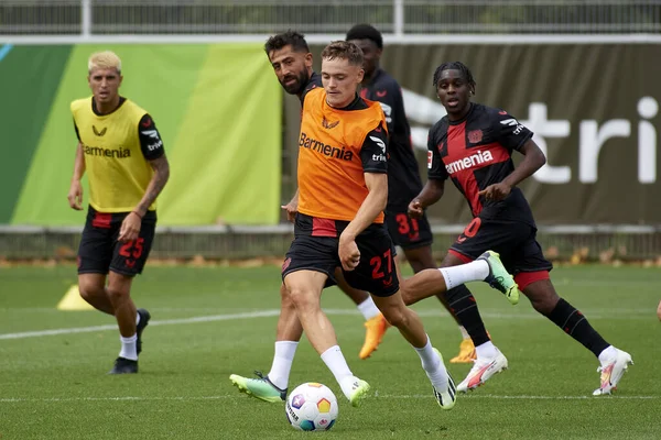 LEVERKUSEN, ALMANY - 18.07.23 Florian Wirtz. Bayarena 'da sezon öncesi antrenman FC Bayer 04 Leverkusen