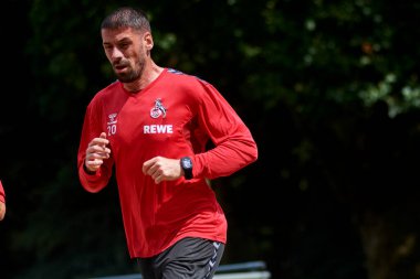 COLOGNE, Almanya - 2 Ağustos 2023: Philipp Pentke. 1.FC Koeln Uygulaması 