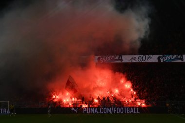DORTMUND, GERMANY - 6 AĞUSTOS 2023: Futbol maçı Borussia Dortmund - Ajax Amsterda