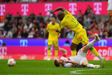 COLOGNE, ALMANY - 5 Ağustos 2023 Florian Kainz. Dostça maç 1. - FC. Koeln, FC Nantes 'a karşı 