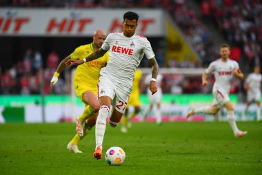 KOLOGNE, ALMANE - 5 Ağustos 2023 Davie Selke. Dostça maç 1. - FC. Koeln, FC Nantes 'a karşı 