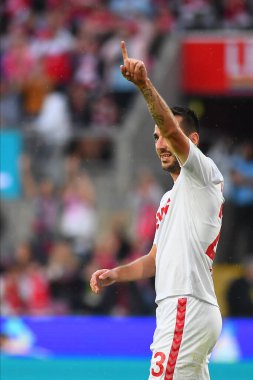 COLOGNE, Almanya - 5 Ağustos 2023: Sargis Adamyan. Dostça maç 1. - FC. Koeln, FC Nantes 'a karşı 