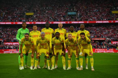 COLOGNE, Almanya - 5 Ağustos 2023: takım fotoğrafı FC Nantes. Dostça maç 1. - FC. Koeln, FC Nantes 'a karşı 