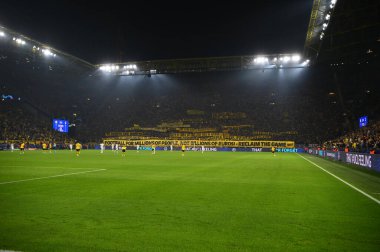 DORTMUND, GERMANY - 04.10.23: SIGNAL IDUNA PARK 'ta UEFA Şampiyonlar Ligi Borussia Dortmund - AC Milan maçı