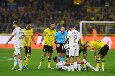 DORTMUND, GERMANY - 04.10.23: SIGNAL IDUNA PARK 'ta UEFA Şampiyonlar Ligi Borussia Dortmund - AC Milan maçı