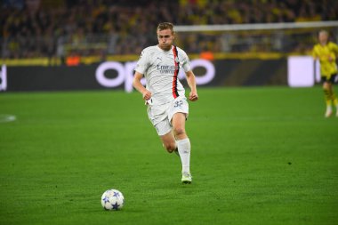 DORTMUND, GERMANY - 04.10.23: SIGNAL IDUNA PARK 'ta UEFA Şampiyonlar Ligi Borussia Dortmund - AC Milan maçı