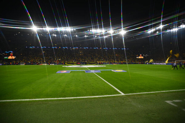 DORTMUND, GERMANY - 04.10.23: The match of match UEFA Champion League Borussia Dortmund vs AC Milan at SIGNAL IDUNA PARK