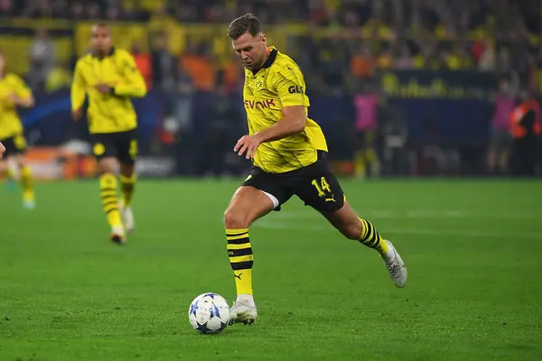 stock image DORTMUND, GERMANY - 04.10.23: Niclas Fuellkrug. The match of match UEFA Champion League Borussia Dortmund vs AC Milan at SIGNAL IDUNA PARK