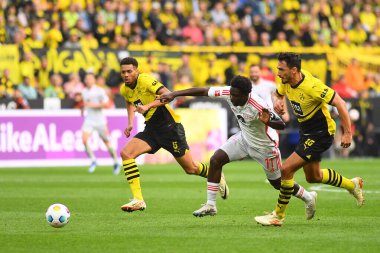ALMANY, DORTMUND - 07.10.23: David Datro Fofana, Mats Hummels, Bundesliga Borussia Dortmund - 1. FC Union Berlin Sinyal Iduna Parkı Sinyal Iduna Parkı