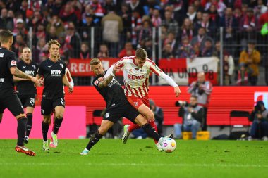 COLOGNE, ALMANY - 4 Kasım 2023: Steffen Tigges, Bundesliga 1 'in futbol maçı. FC Koeln, FC Augsburg 'a karşı Rhein Enerji Stadyumu' nda