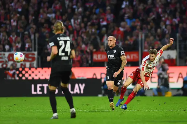 stock image COLOGNE, GERMANY - 4 NOVEMBER, 2023: The football match of Bundesliga 1. FC Koeln vs FC Augsburg at Rhein Energie Stadion