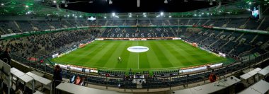 MONCHENGLADBACH, GERMANY - 10 YIL 2023 Futbol Arenası Borussia-Park, Borussia Monchengladbach Stadyumu