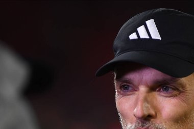 COLOGNE, ALMANY - 24 Kasım 2023: Thomas Tuchel, Bundesliga 1 'in futbol maçı. FC Koeln, FC Bayern Münih 'e karşı. Rhein Enerji Stadyumunda