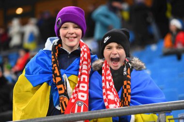 HAMBURG, GERMANY - 28 Kasım 2023: FC Shakhtar Donetsk ile Royal Antwerpen FC arasındaki UEFA Şampiyonlar Ligi maçı
