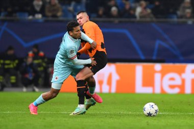 HAMBURG, GERMANY - 28 Kasım 2023: FC Shakhtar Donetsk ile Royal Antwerpen FC arasındaki UEFA Şampiyonlar Ligi maçı