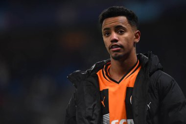 HAMBURG, GERMANY - 28 Kasım 2023: FC Shakhtar Donetsk ile Royal Antwerpen FC arasındaki UEFA Şampiyonlar Ligi maçı