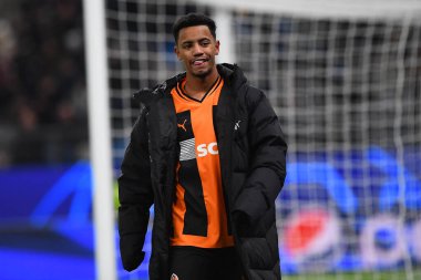 HAMBURG, GERMANY - 28 Kasım 2023: FC Shakhtar Donetsk ile Royal Antwerpen FC arasındaki UEFA Şampiyonlar Ligi maçı