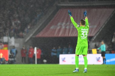 COLOGNE, Almanya - 10 ARALIK, 2023: 1. Bundesliga futbol maçı. FC Koeln, Rhein Energie Stadion 'da 1.FCV Mainz 05' e karşı.