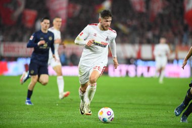 COLOGNE, Almanya - 10 ARALIK, 2023: 1. Bundesliga futbol maçı. FC Koeln, Rhein Energie Stadion 'da 1.FCV Mainz 05' e karşı.
