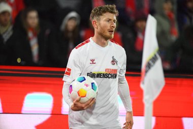 COLOGNE, Almanya - 10 ARALIK, 2023: 1. Bundesliga futbol maçı. FC Koeln, Rhein Energie Stadion 'da 1.FCV Mainz 05' e karşı.