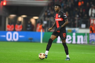 LEVERKUSEN, GERMANY - 14.12.23: Edmond Tapsoba, UEFA Avrupa Ligi Bayer 04 Leverkusen-Molde maçı