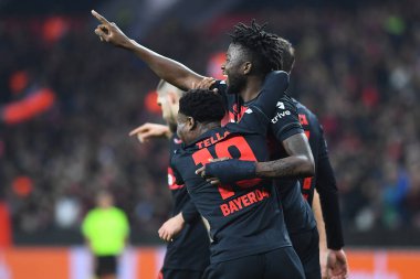 LEVERKUSEN, GERMANY - 14.12.23: Edmond Tapsoba, UEFA Avrupa Ligi Bayer 04 Leverkusen-Molde maçı