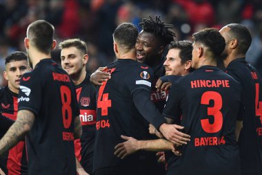 LEVERKUSEN, GERMANY - 14.12.23: Edmond Tapsoba, UEFA Avrupa Ligi Bayer 04 Leverkusen-Molde maçı