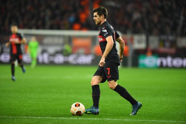 LEVERKUSEN, GERMANY - 14.12.23: Jonas Hofmann, Bayarena 'da UEFA Avrupa Ligi Bayer 04 Leverkusen-Molde maçı