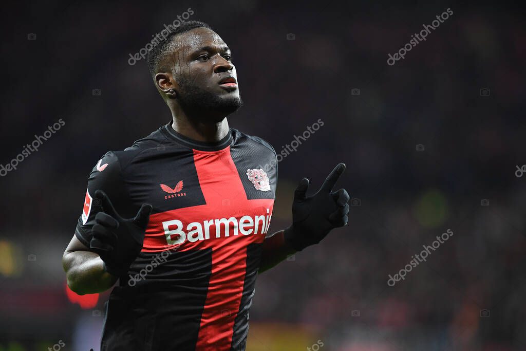 LEVERKUSEN, GERMANY - 17 DECEMBER, 2023: Victor Boniface, The Bundesliga match FC Bayer 04 Leverkusen vs Eintracht Frankfurt at BayArena